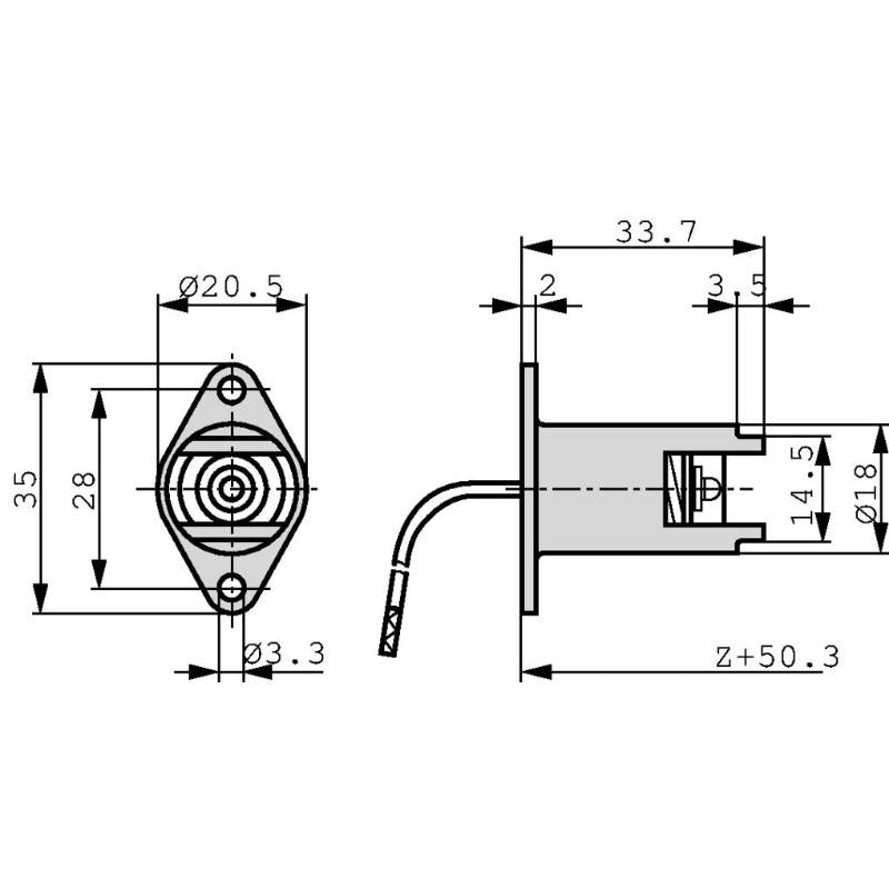 Lampensockel R7s Metall