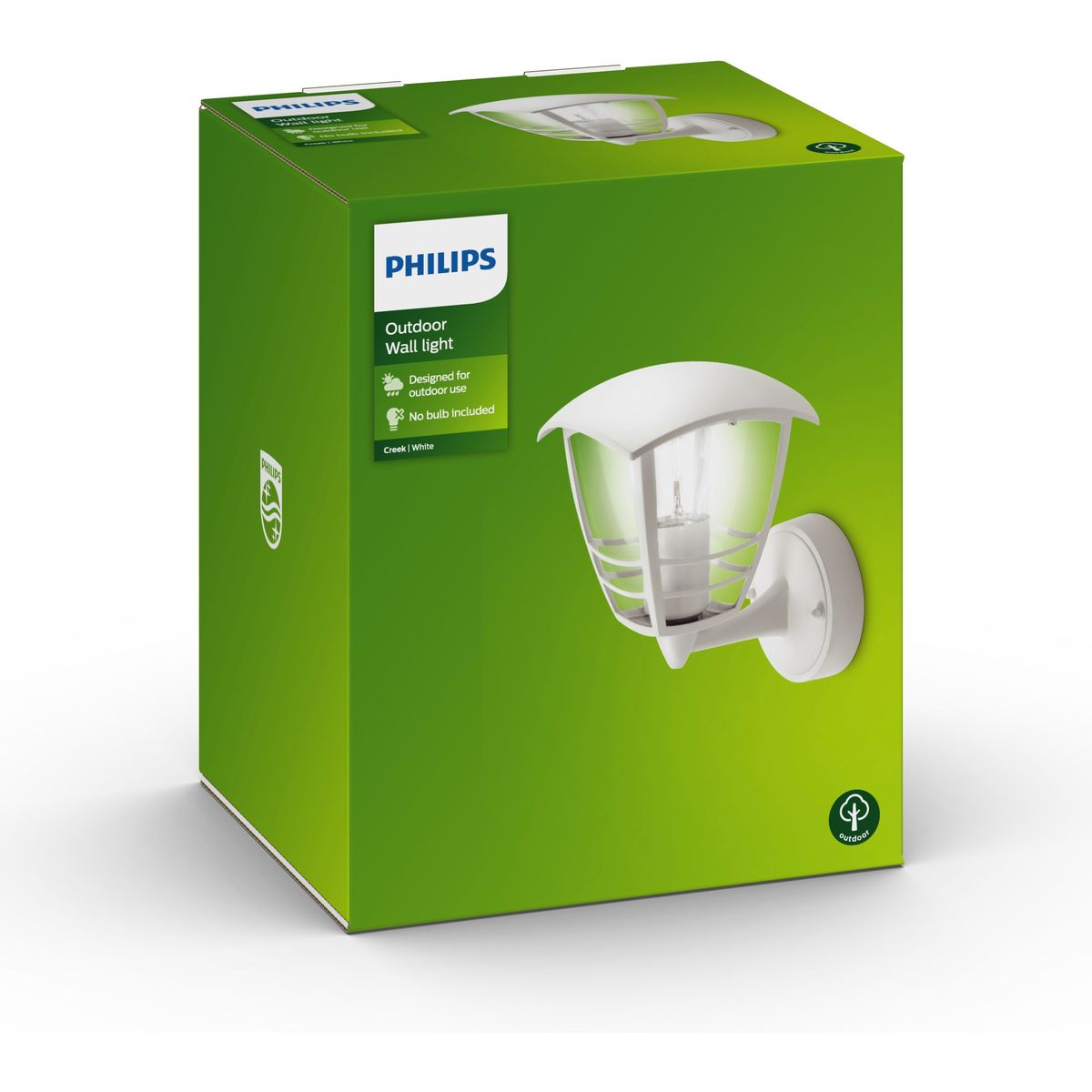 Philips - Creek Wandlaterne weiß 1x60W 230V up