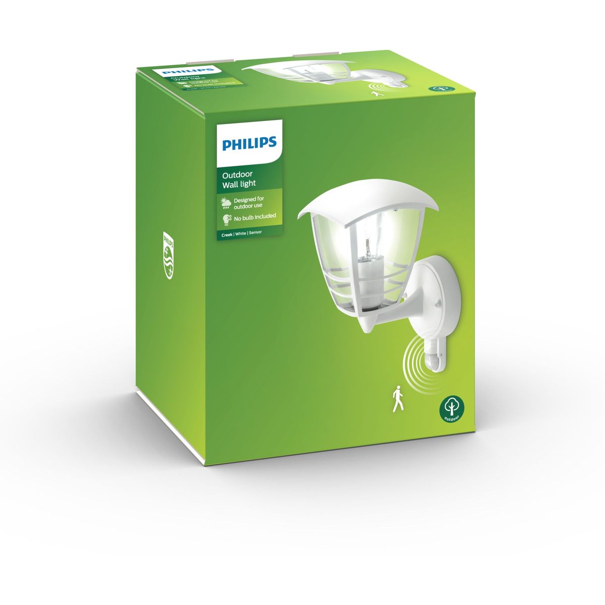 Philips - Creek IR-Wandlaterne weiß 1x60W 230V