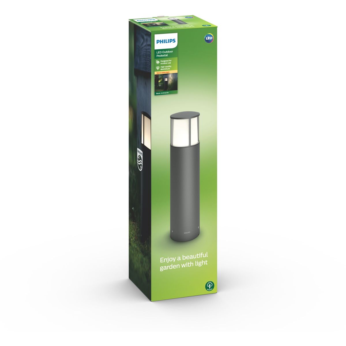 Philips - Stock Standleuchte Anthrazit 1x6W 230V