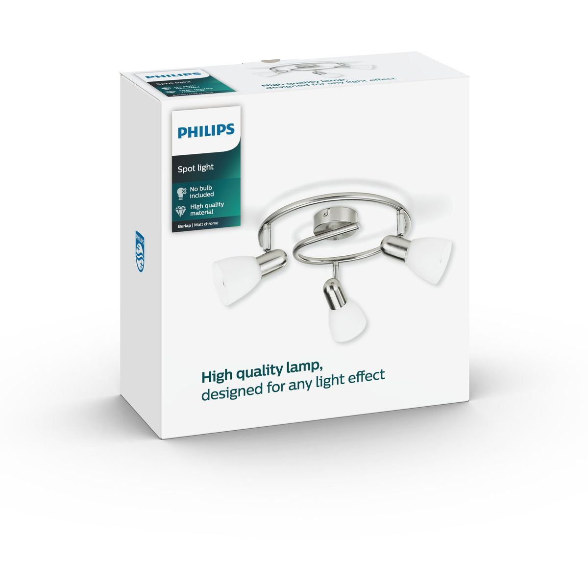 Philips - burlap plate/spiral nickel 3x40W 230V