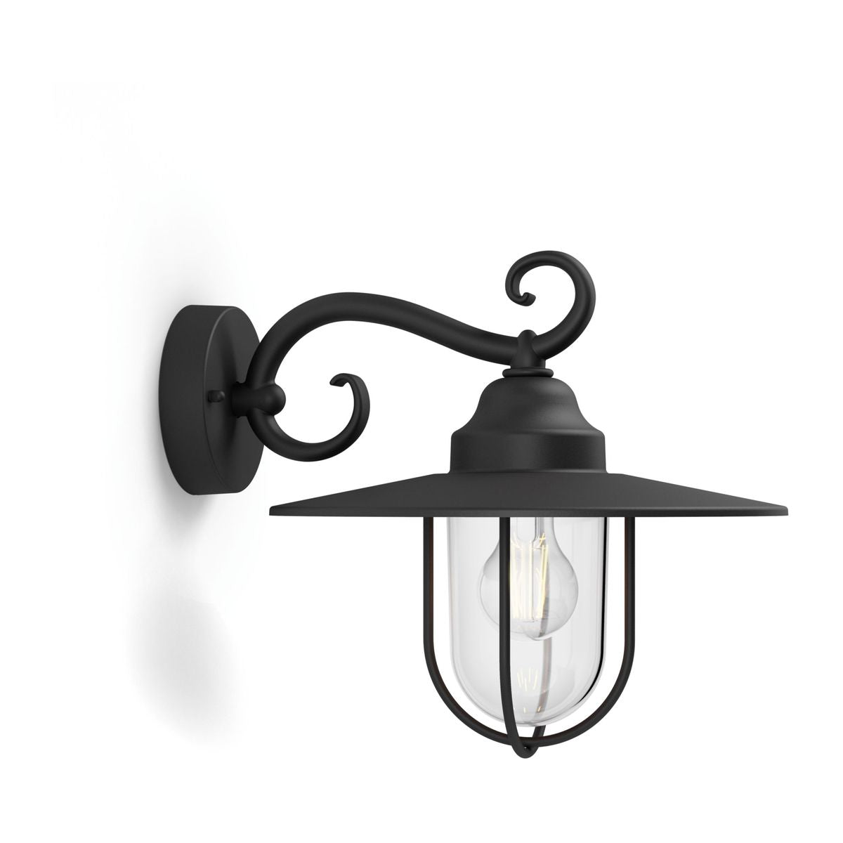 Philips - Pasture Wandlaterne schwarz 1x60W 230V