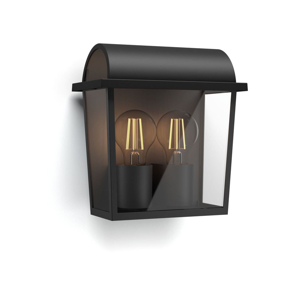 Philips - Harvest Wandlaterne schwarz 2x42W 230V