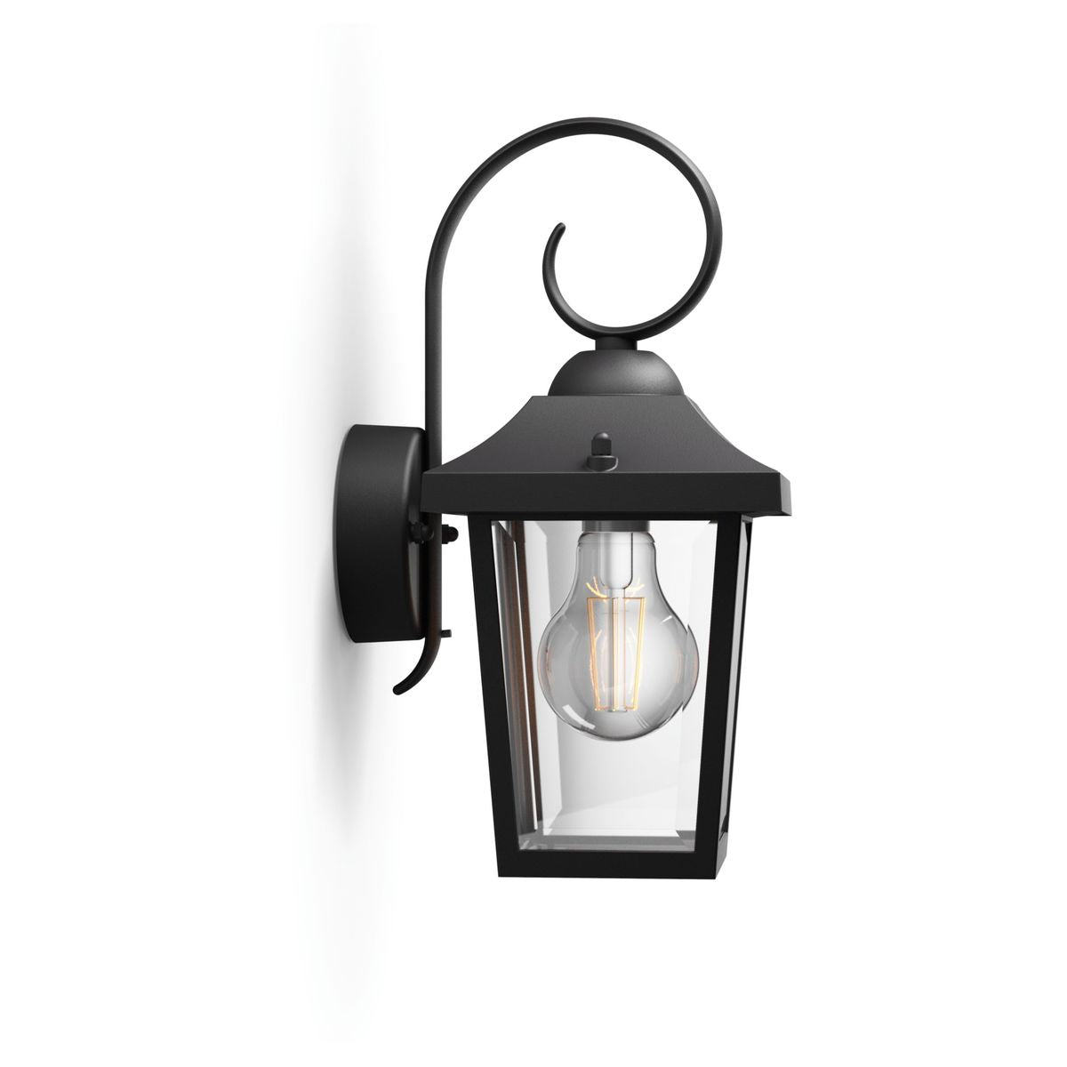 Philips - Buzzard Wandleuchte schwarz 1x60W 230V