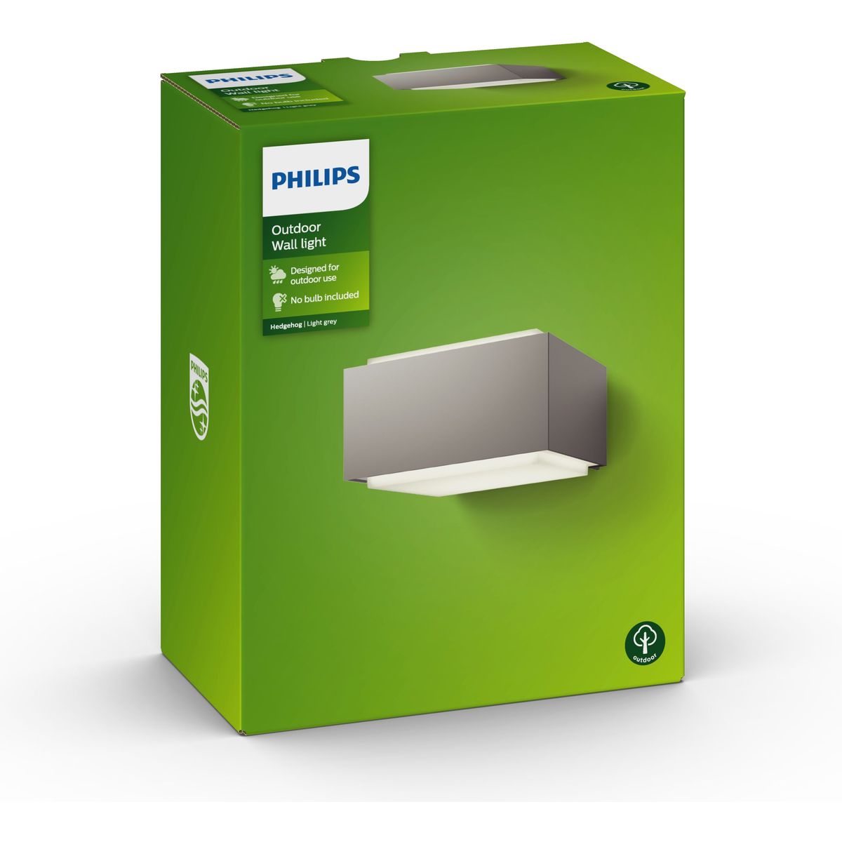 Philips - Hedgehog Wandlaterne grau 1x42W 230V