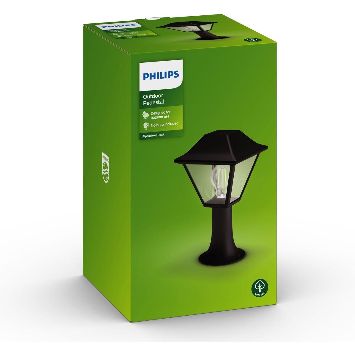 Philips - Alpenglow Sockelleuchte schwarz 1x60W 230V
