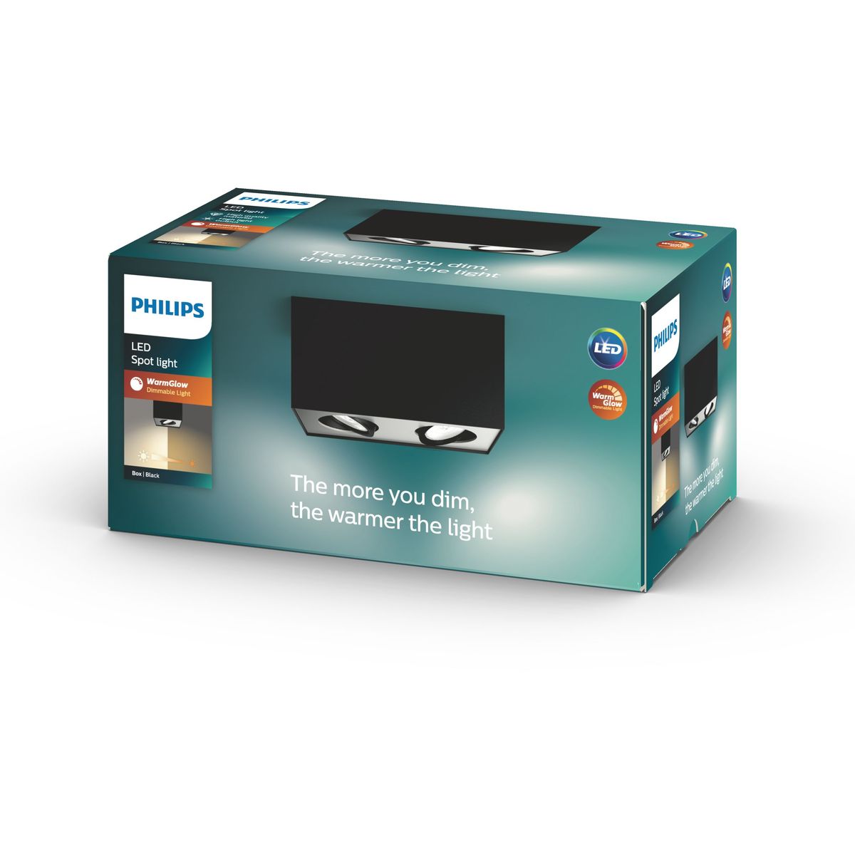 Philips - BOX Sonderform schwarz 2x4,5W SELV