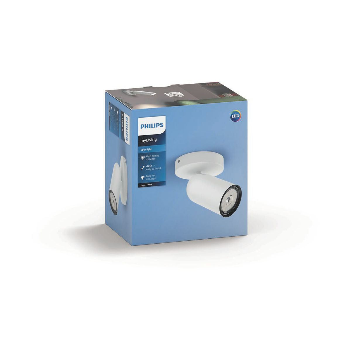 Philips - PONGEE Einzelspot weiß 1xNW 230V