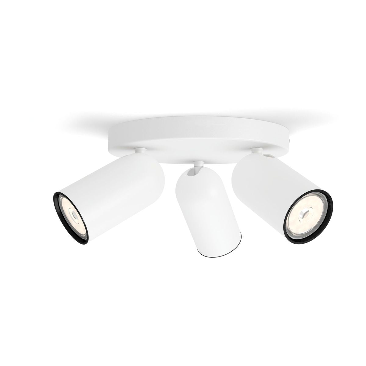 Philips - PONGEE Platte/Spirale weiß 3xNW 230V