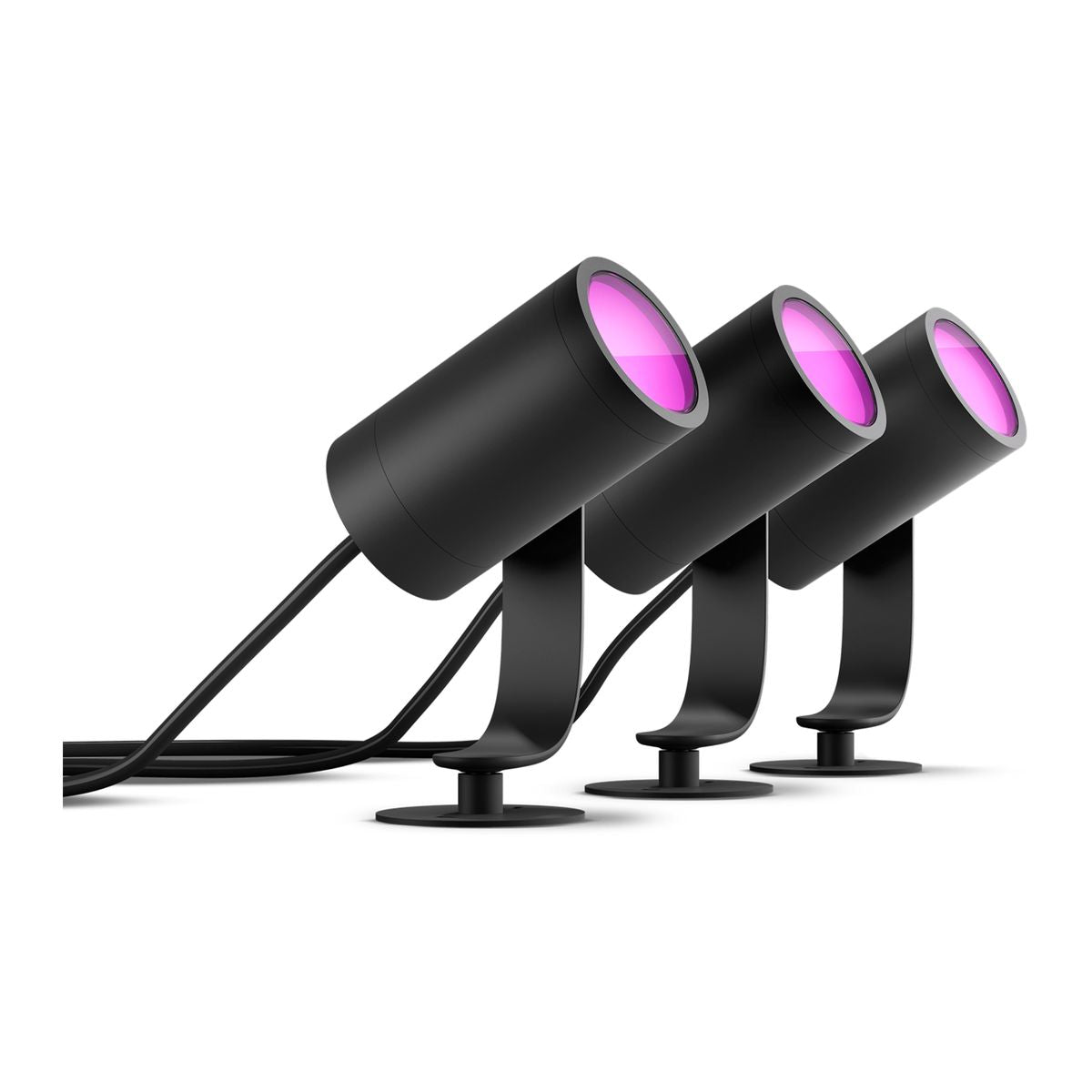 Philips - Lily Hue Basiseinheit Spike schwarz 3x8W 24V