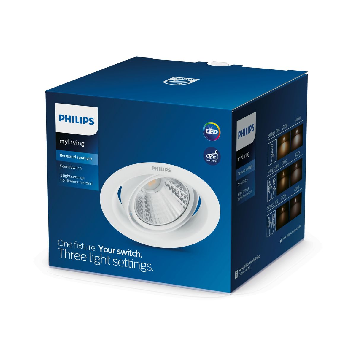 Philips - 59554POMERON DIM 070 3W 27K EU Einbauleuchte