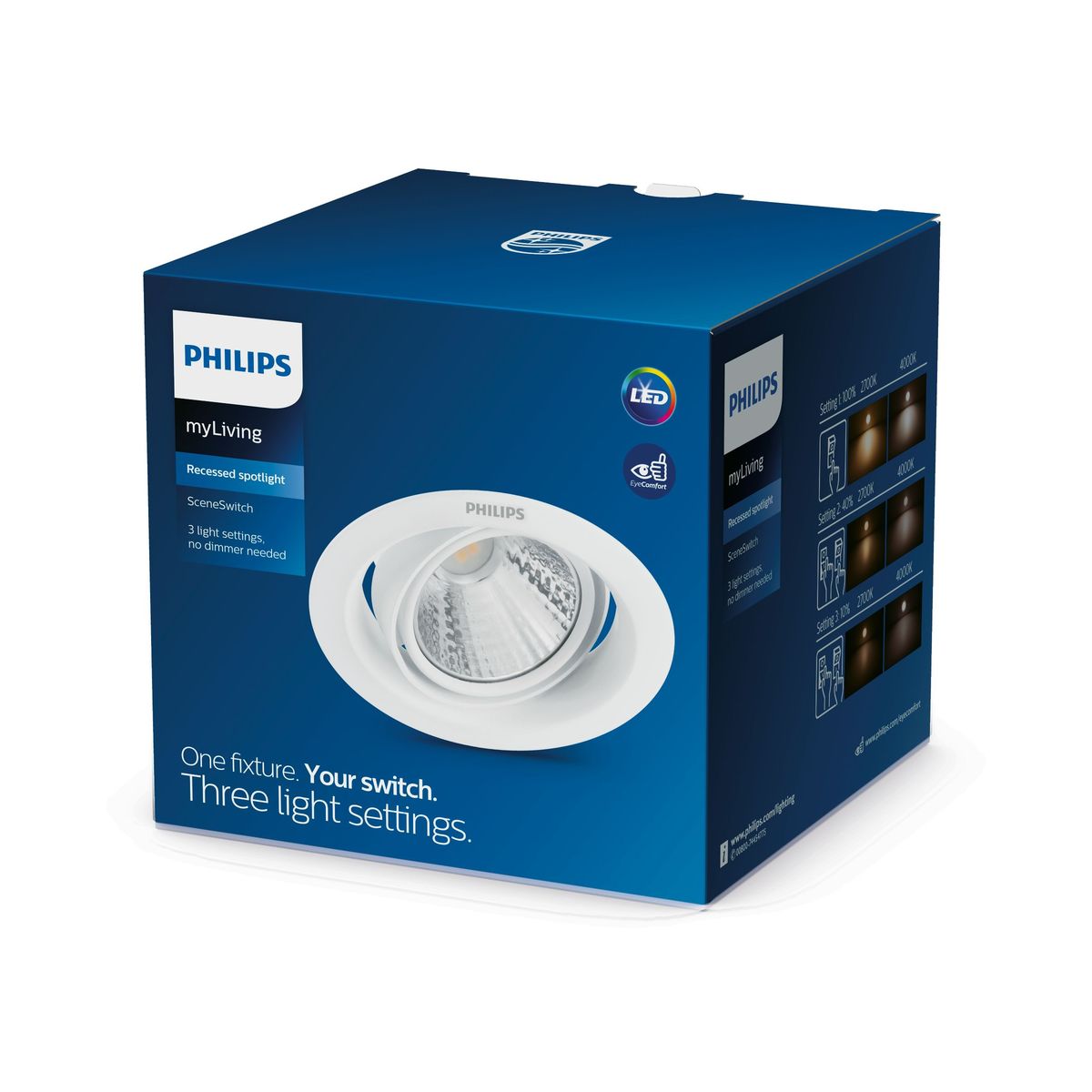 Philips - 59556POMERON DIM 070 7W 27K EU Einbauleuchte