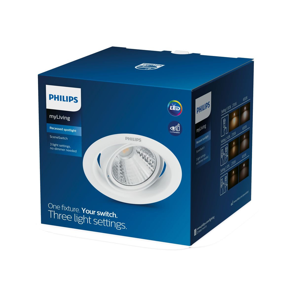 Philips - 59556POMERON DIM 070 7W 40K EU Einbauleuchte