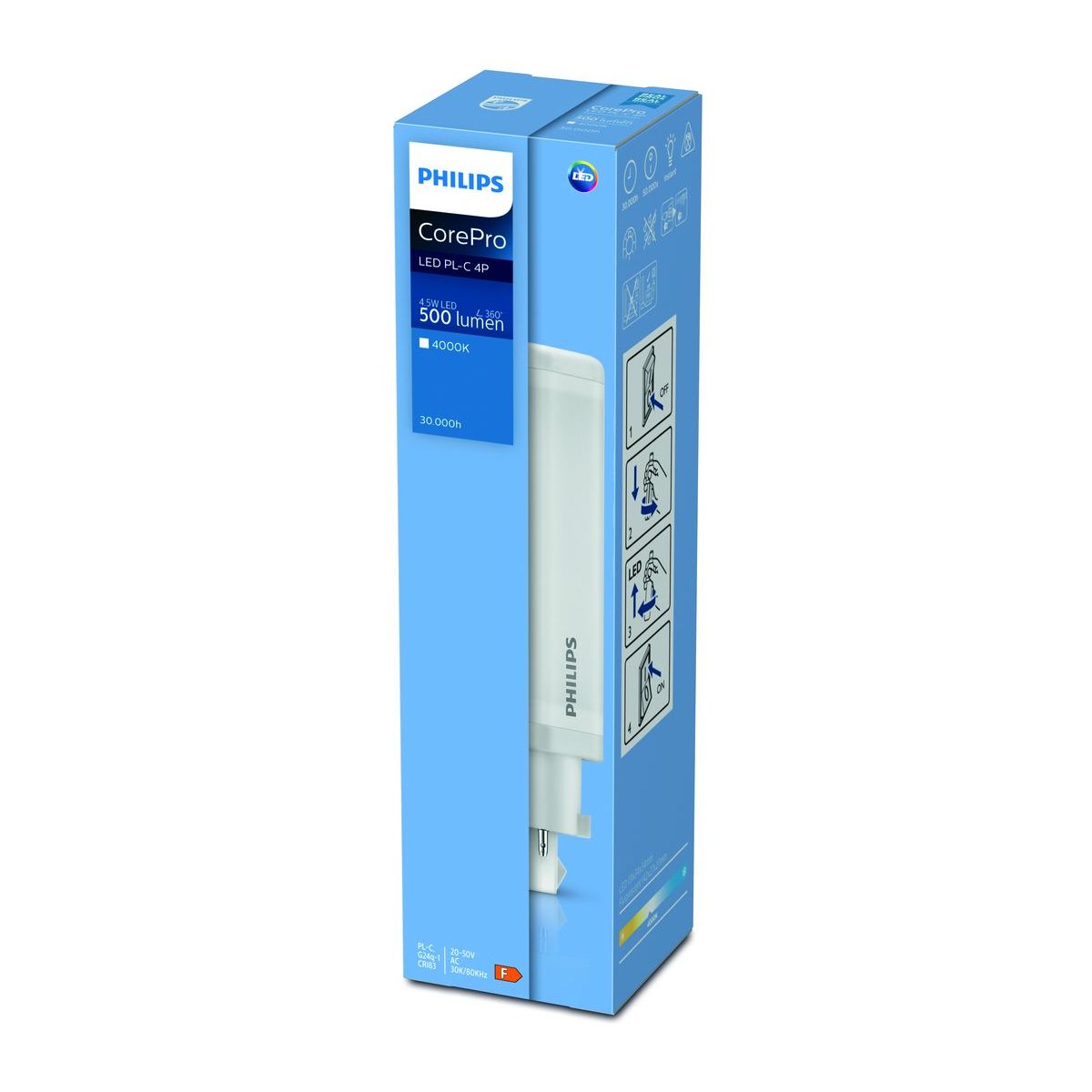 Philips - CorePro LED PLC 4,5W 840 4P G24q-1