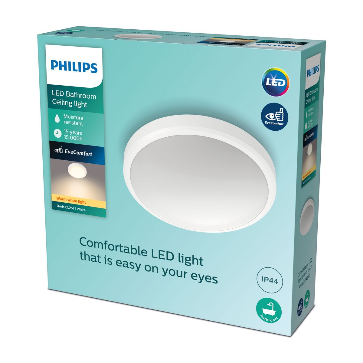 Philips - DORIS CL257 EC RD 17W 27K W HV IP44 06