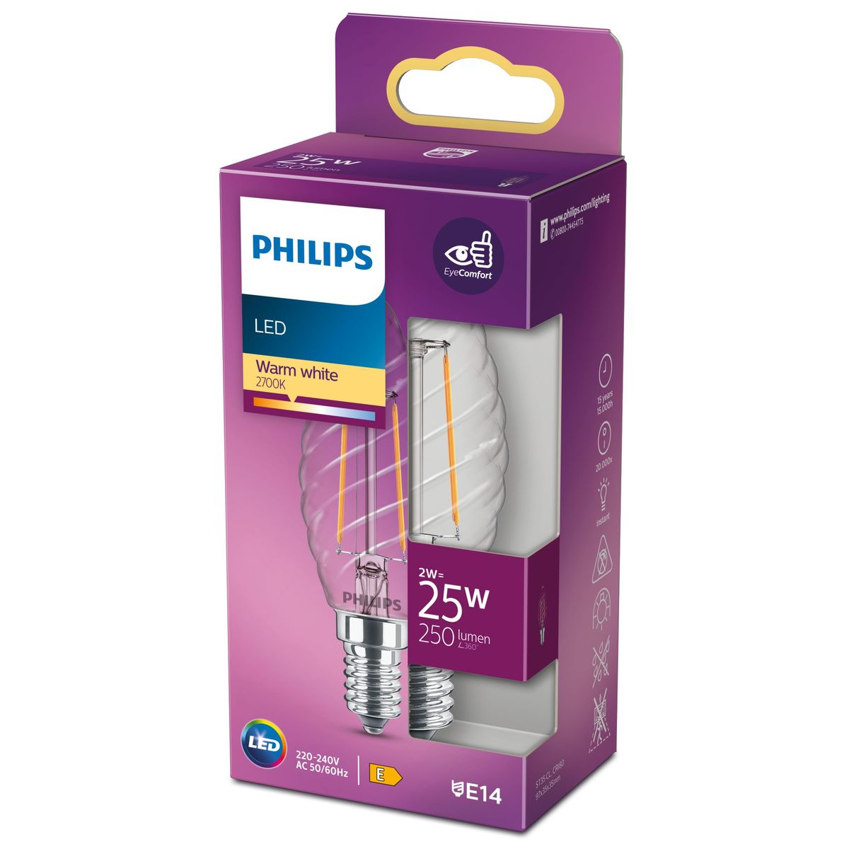 Philips - LED classic 25W ST35 E14 WW CL ND RFSRT4