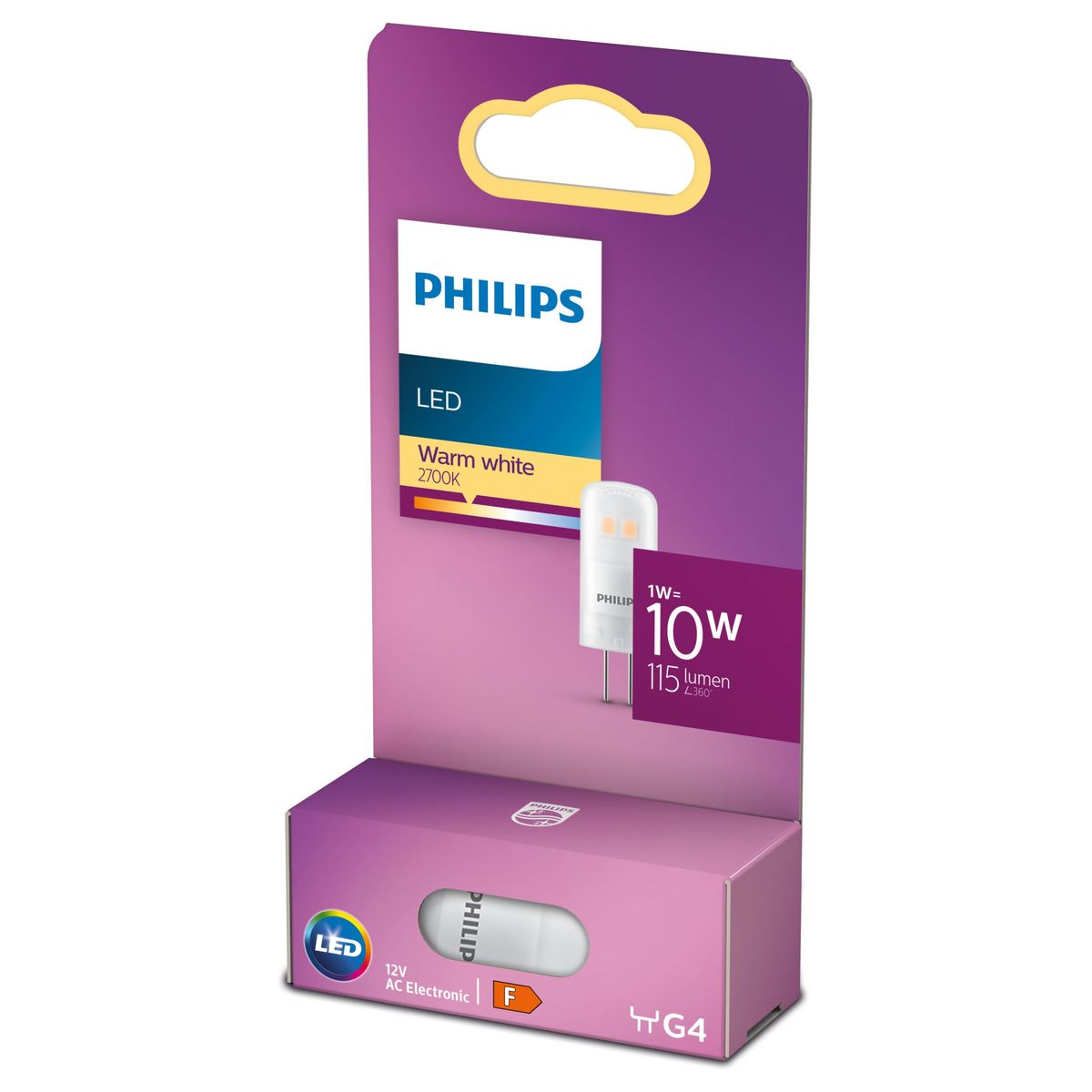Philips - LED 10W G4 WW 12V ND SRT6