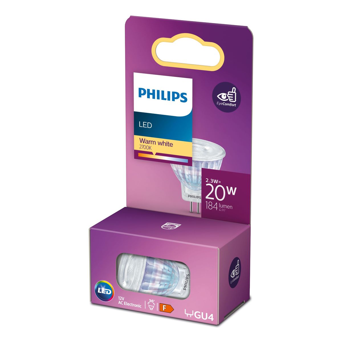 Philips - LEDClassic 20W MR11 GU4 WW ND SRT6