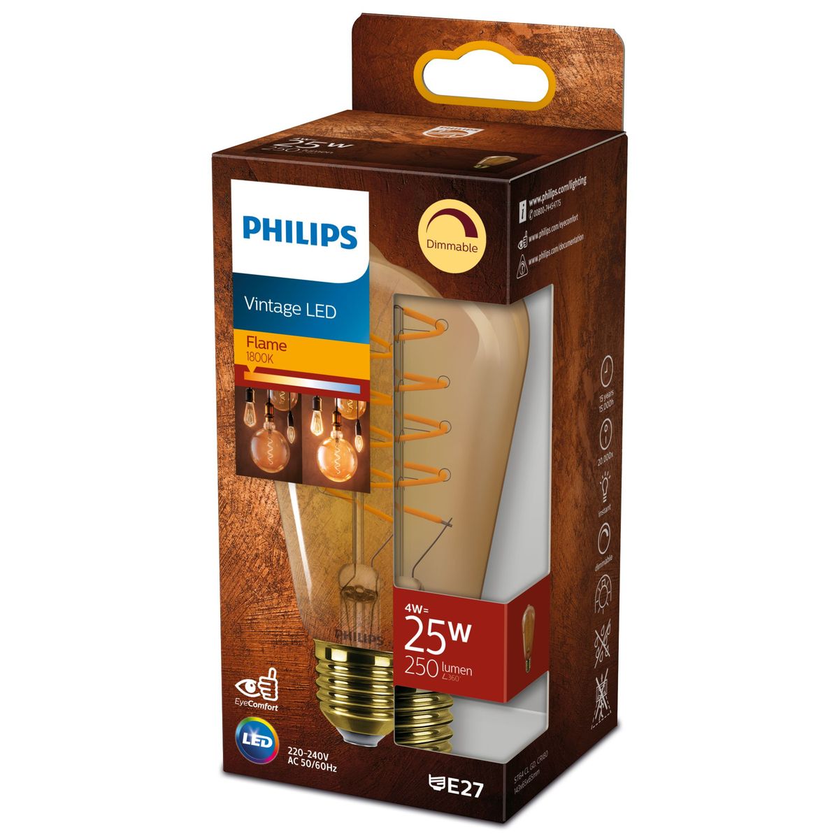 Philips - LED classic 25W ST64 E27GOLD SP D RFSRT4
