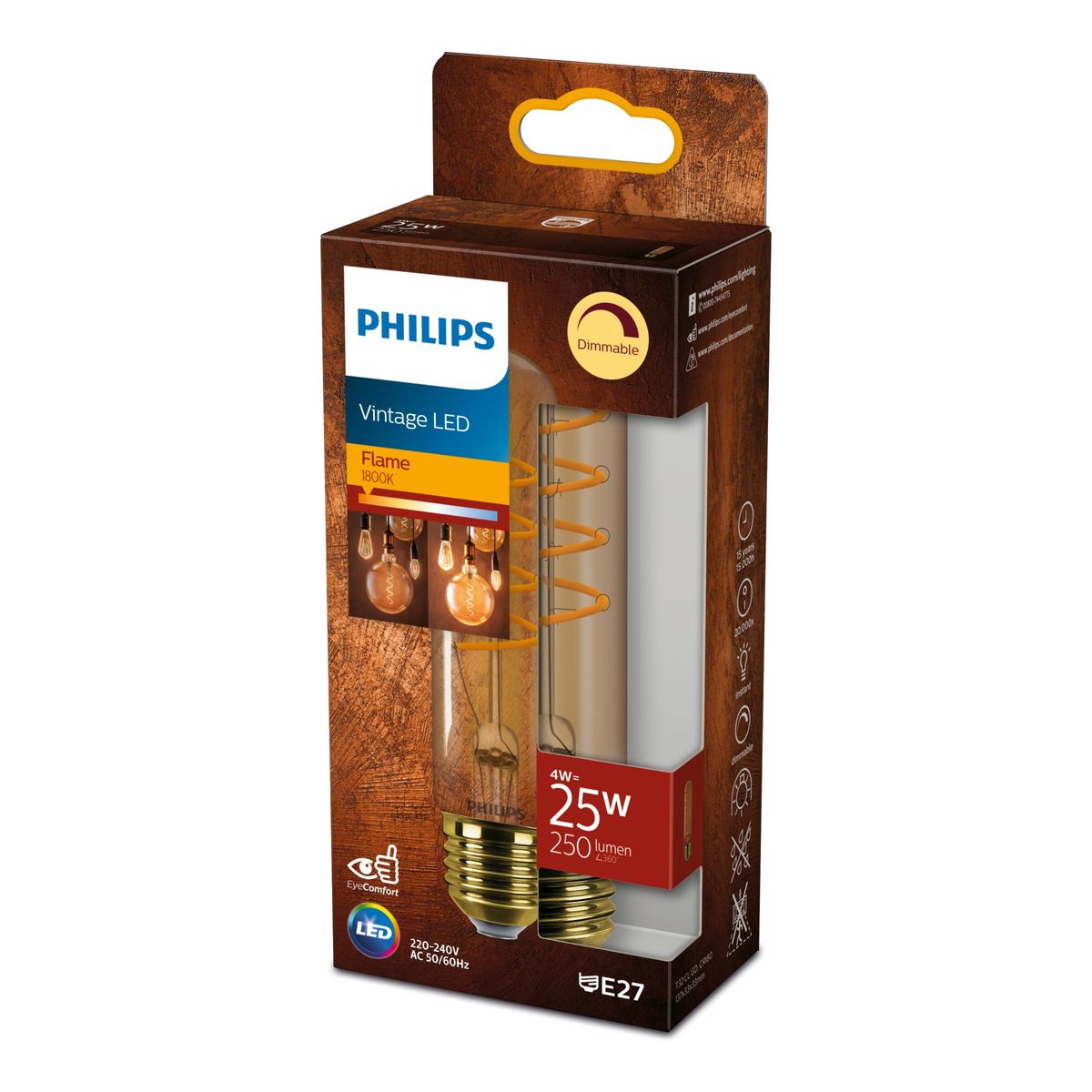 Philips - LED classic 25W T32 E27 GOLD SP D SRT4