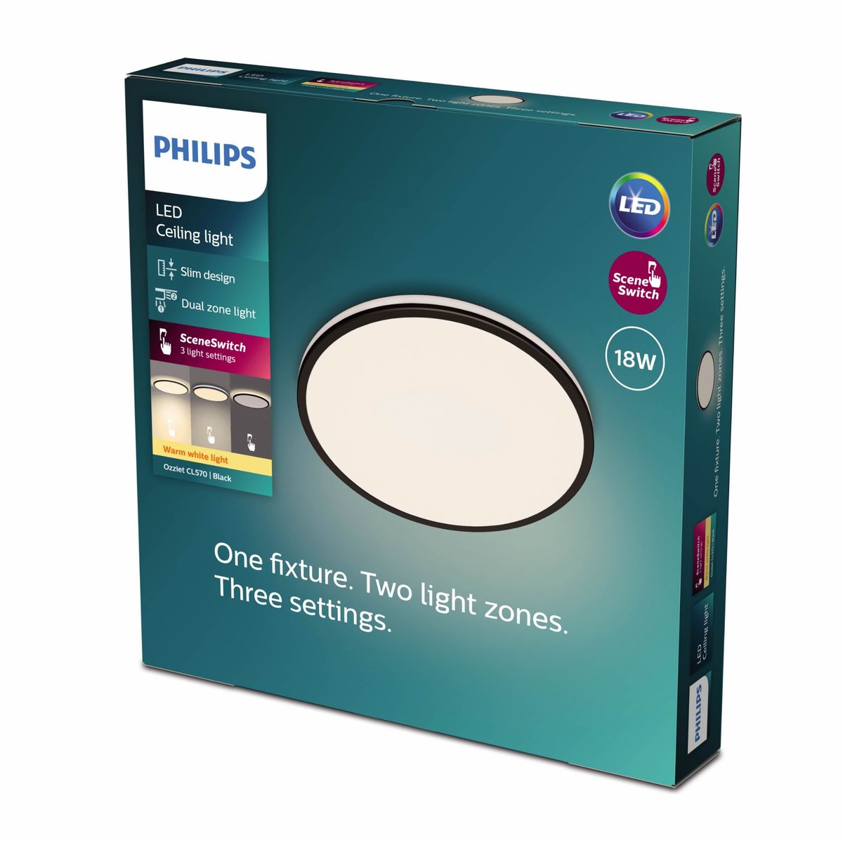 Philips - Ozziet CL570 SS RD 18W 27K B HV 06