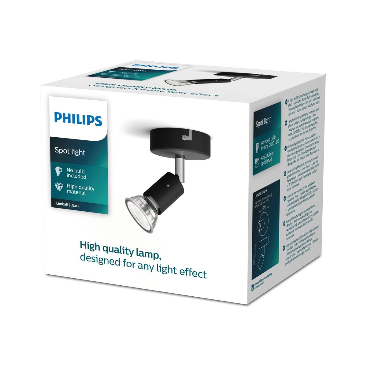 Philips - Limbali Einzelspot schwarz 1x50W 230V