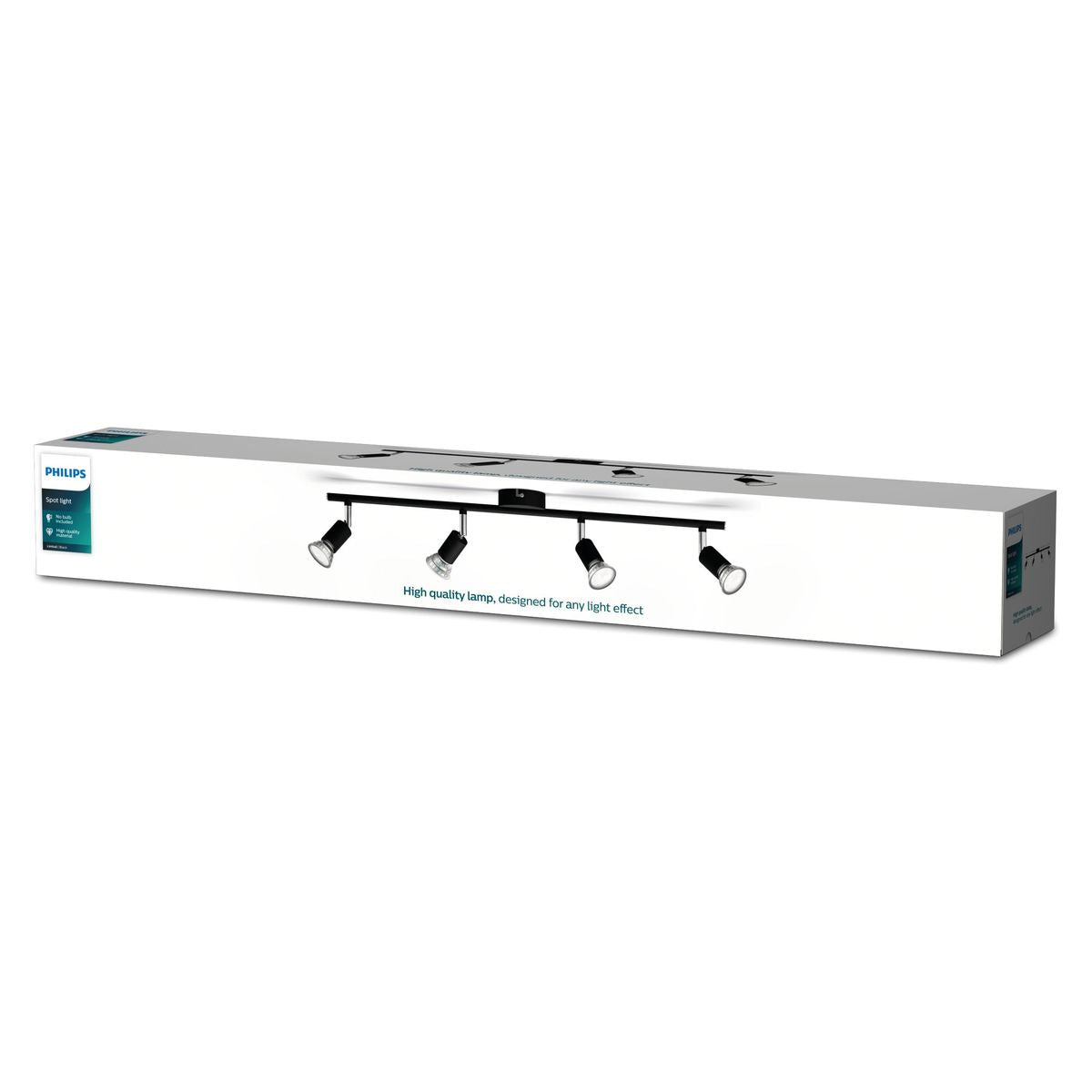 Philips - Limbali bar/tube black 4x50W 230V