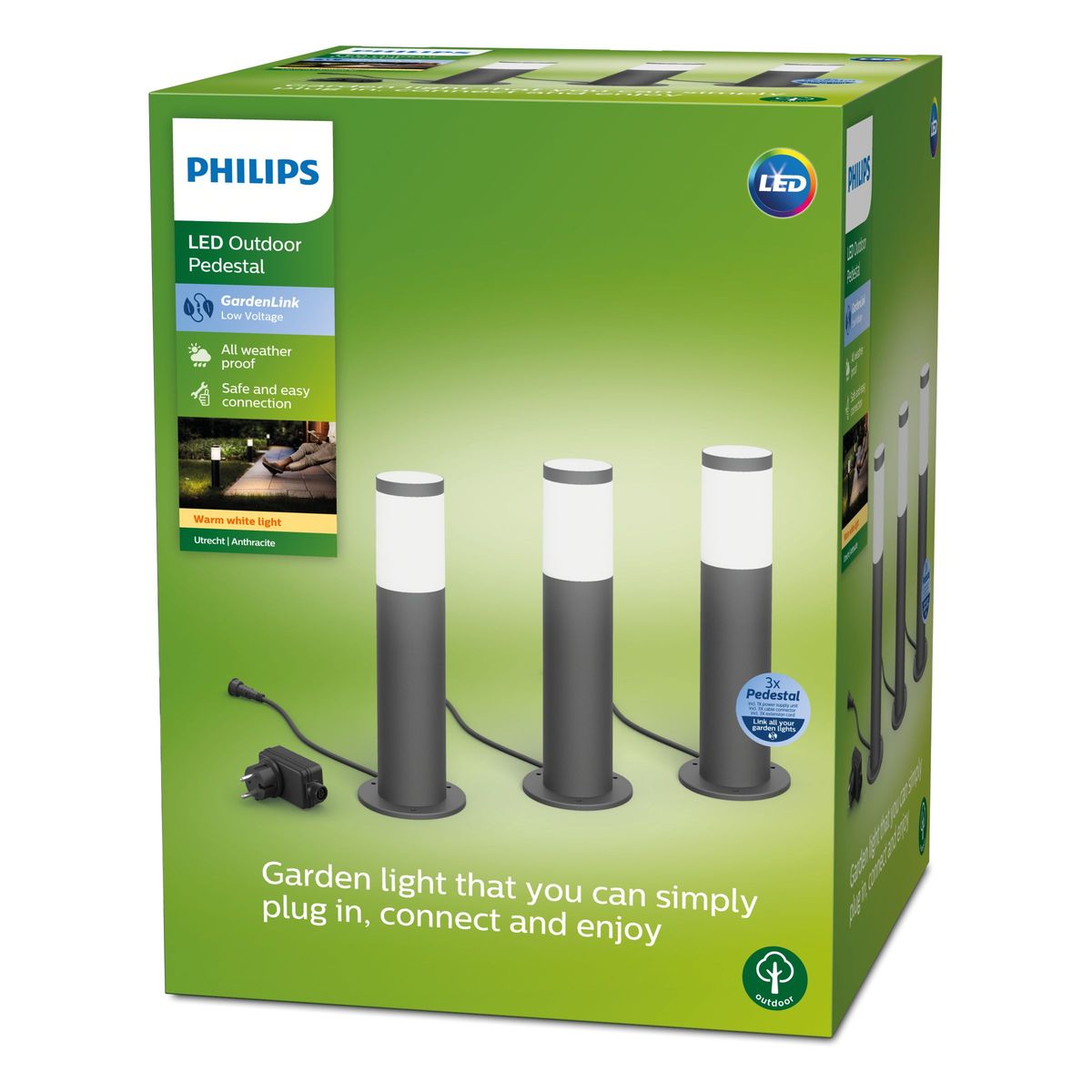 Philips - LV-Sockelpaket 24 W 5+2+2 m, 3er-Pack