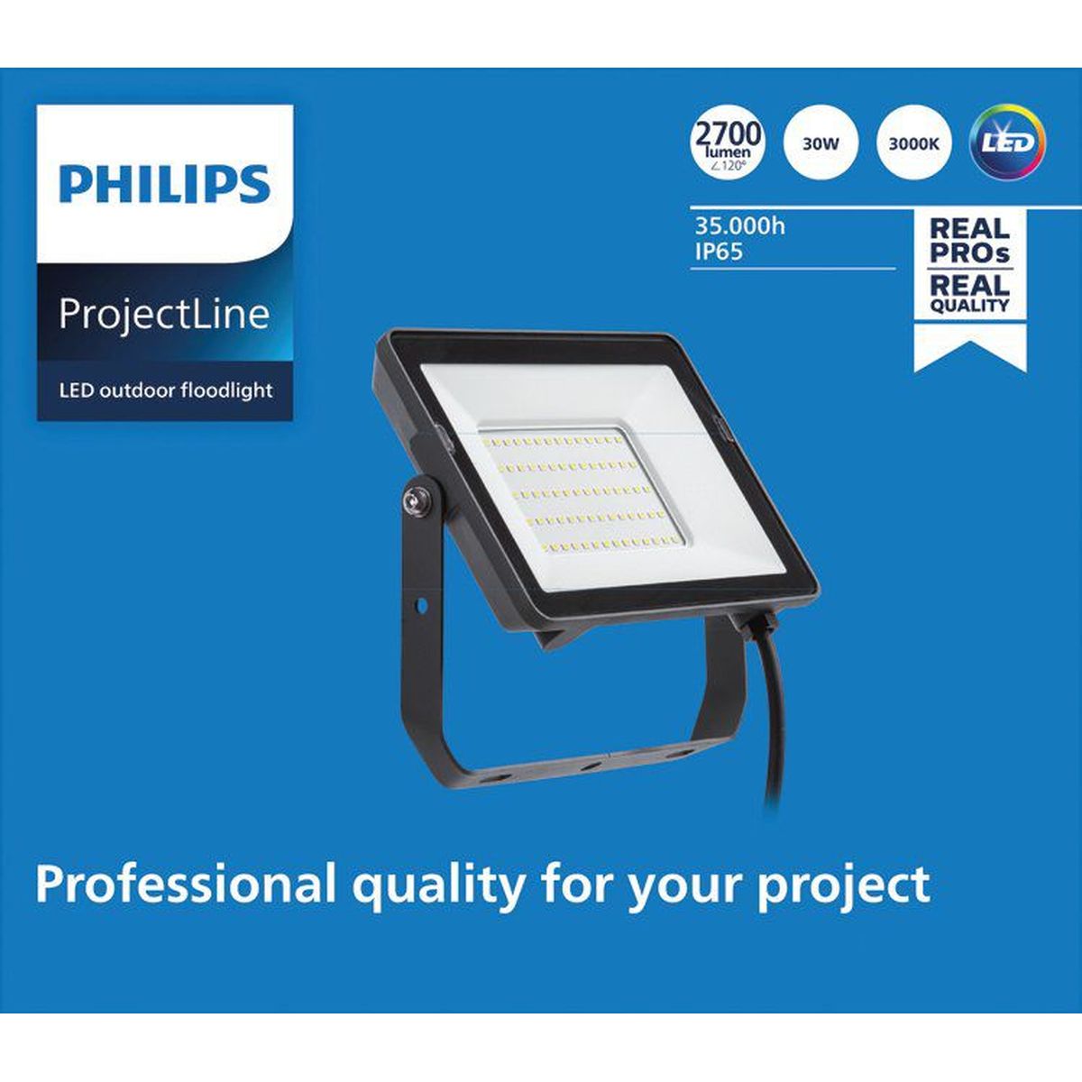 Philips - Projectline Flutlicht 30W 3000K