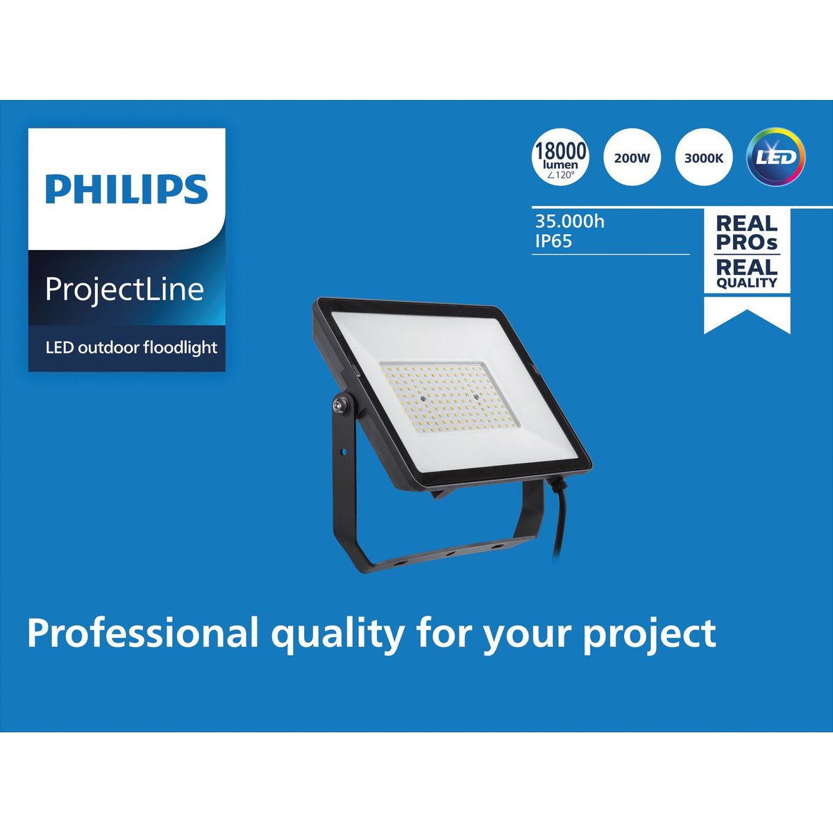 Philips - Projectline Flutlicht 200W 3000K