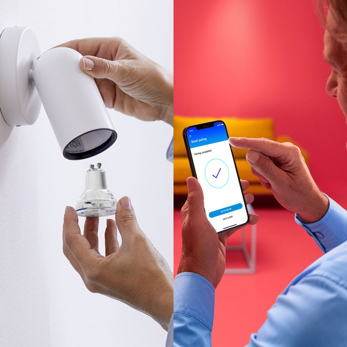 Philips - Wi-Fi BLE 50W GU10 GLAS 927-65 TW 2PF/6