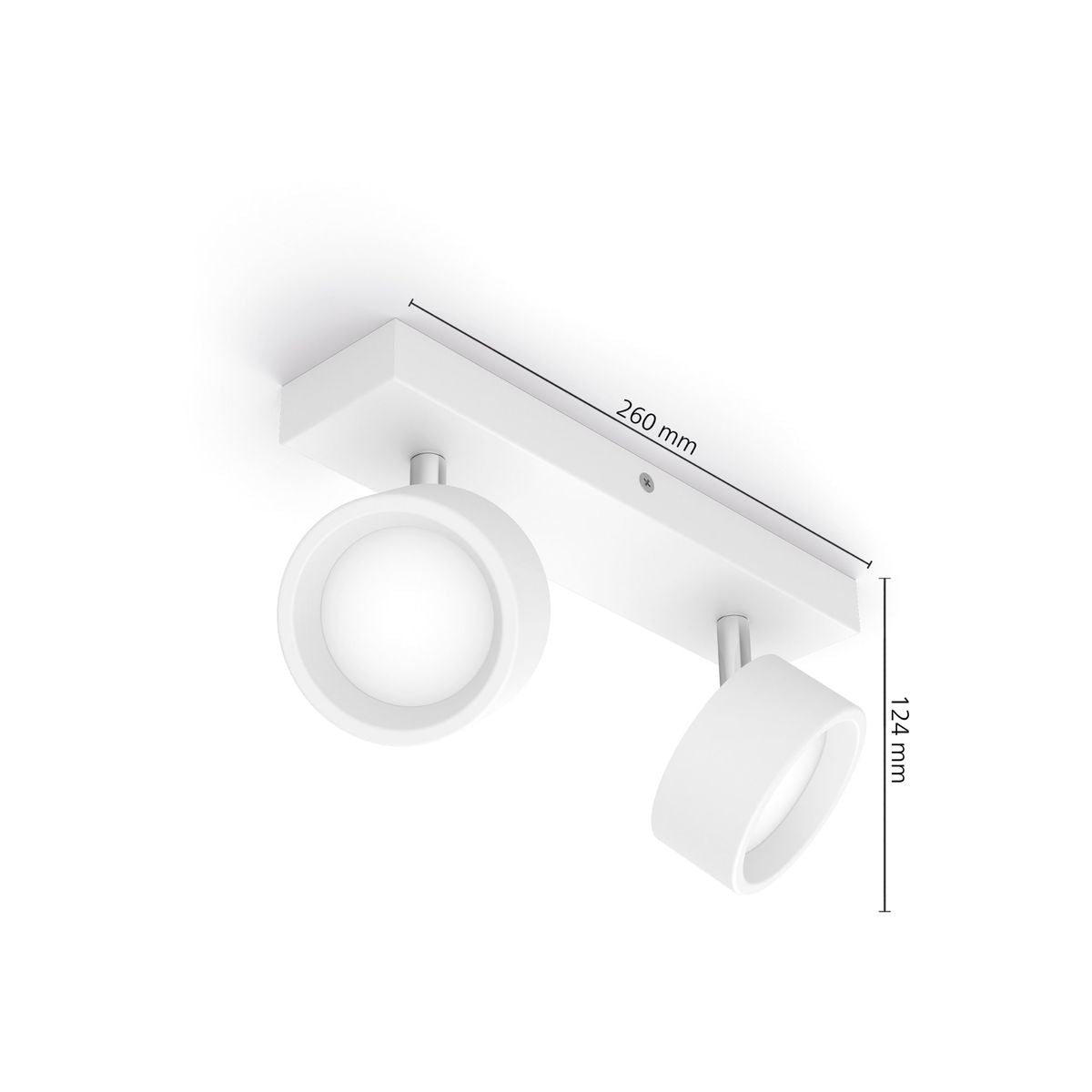 Philips - Bracia Spot WH 2x5,5W 27K HV