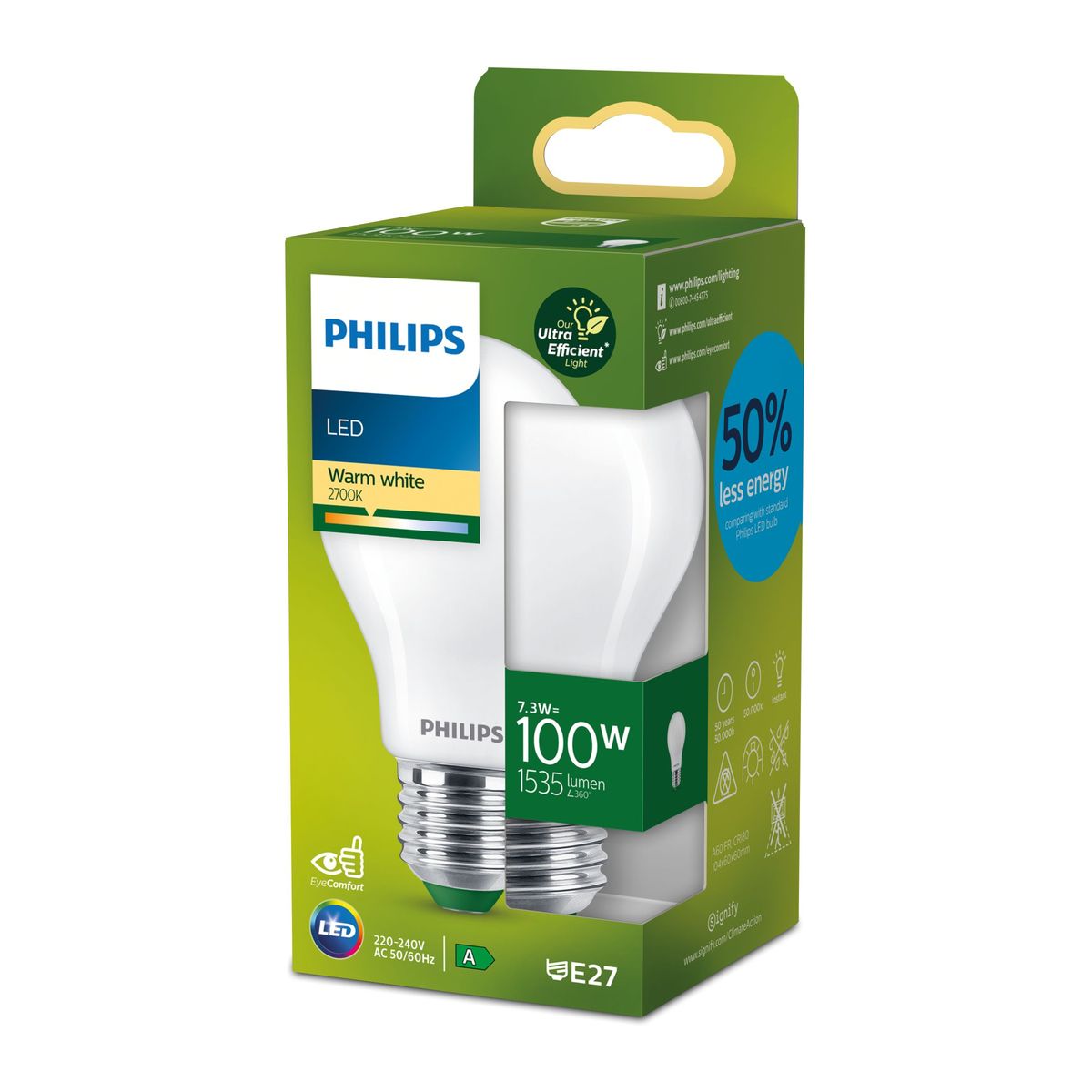 Philips - LED CLA 100WA60 E27 2700K FR UE SRT4