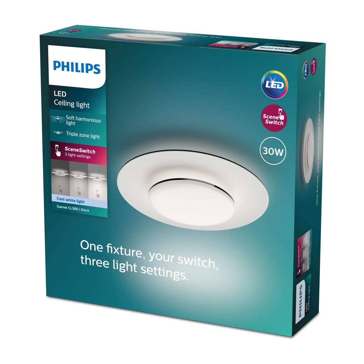 Philips - Garnet CL580 SS 30W 40K B HV IP20 06