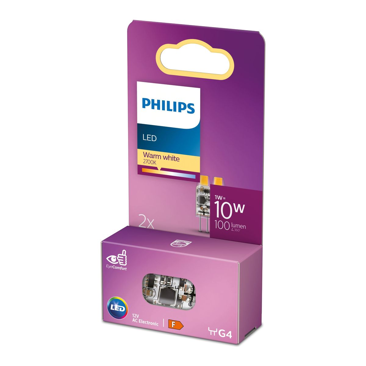 Philips - LED 10W G4 WW 12V ND micro 2SRT6