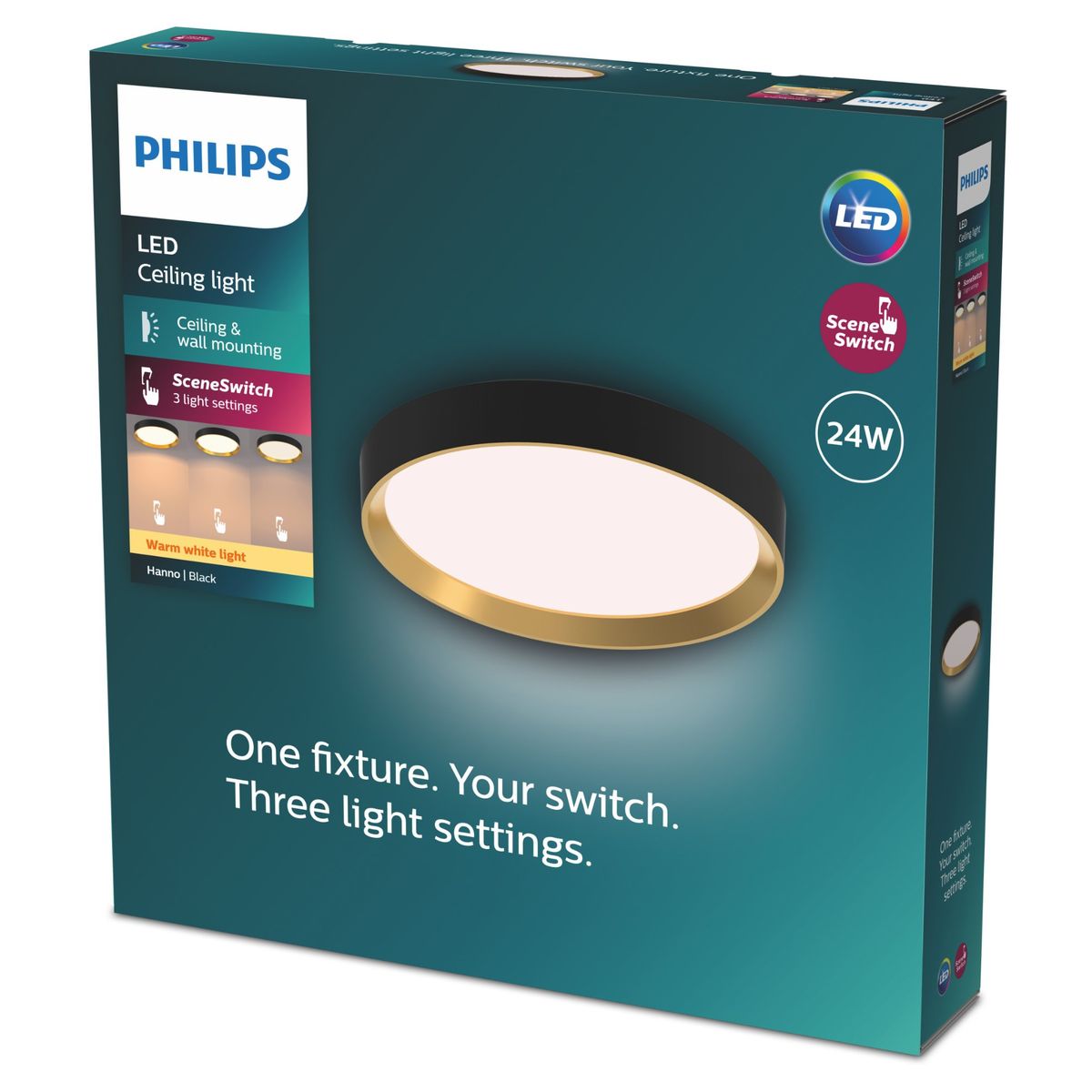 Philips - Hanno ceiling SS RD 24W 27K B_G