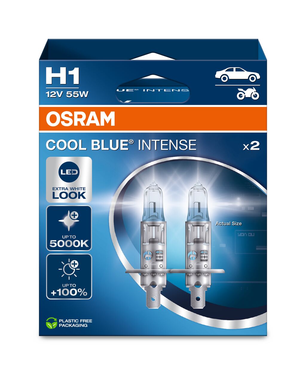 OSRAM – H1-Halogen-Scheinwerferlampe – Duo-Box – 2er-Pack