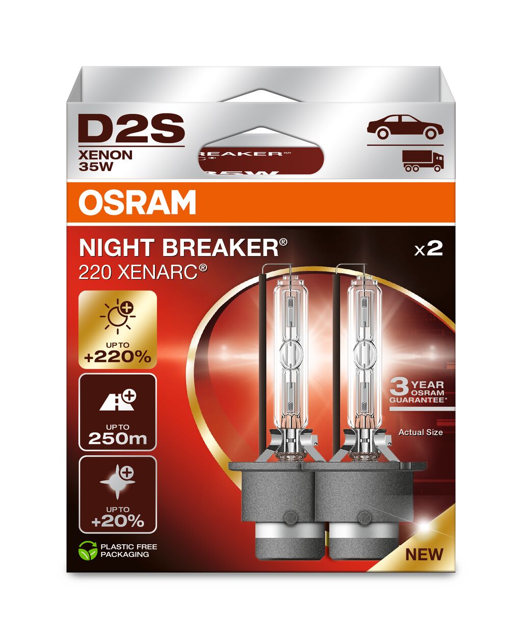 OSRAM XENARC NIGHT BREAKER LASER (NÄCHSTE GEN) – D2S – 2ER-PACK