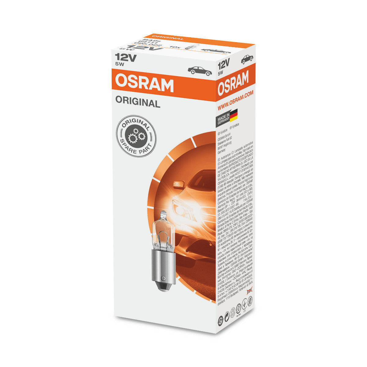 OSRAM ORIGINAL MINIWATT - 5W - 12V - Extra-Glühbirne