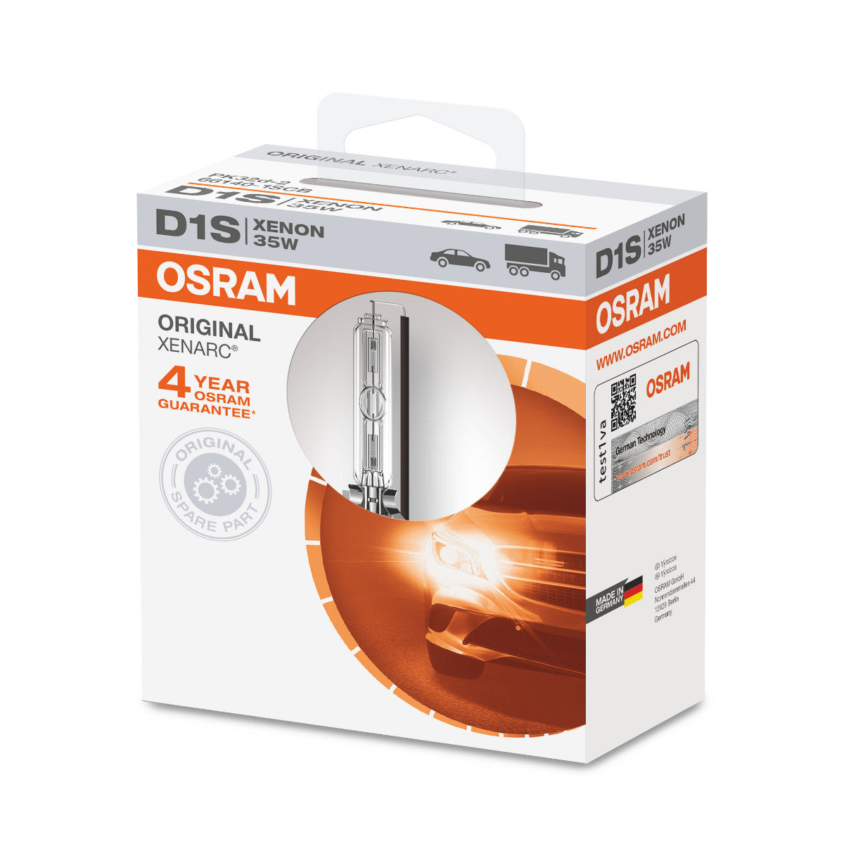 OSRAM XENARC ORIGINAL - D1S HID-Scheinwerferlampe - 1er-Pack