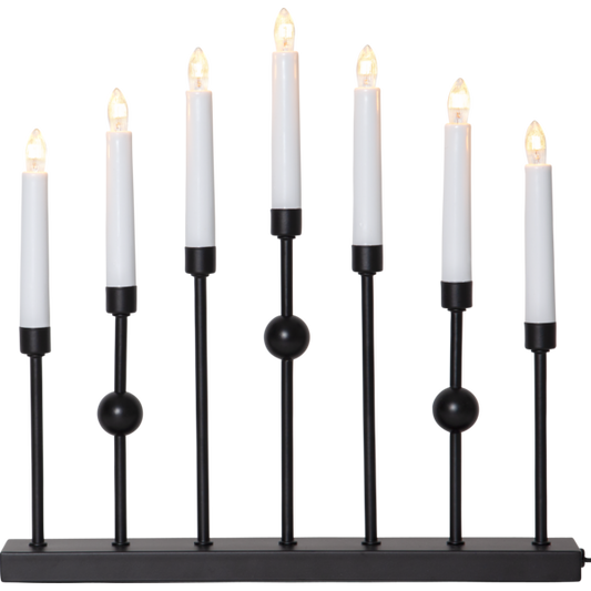 Ljusstake Gustavo Svart