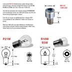 BA15S | 1156 LED-Hintergrundbeleuchtung 10 W