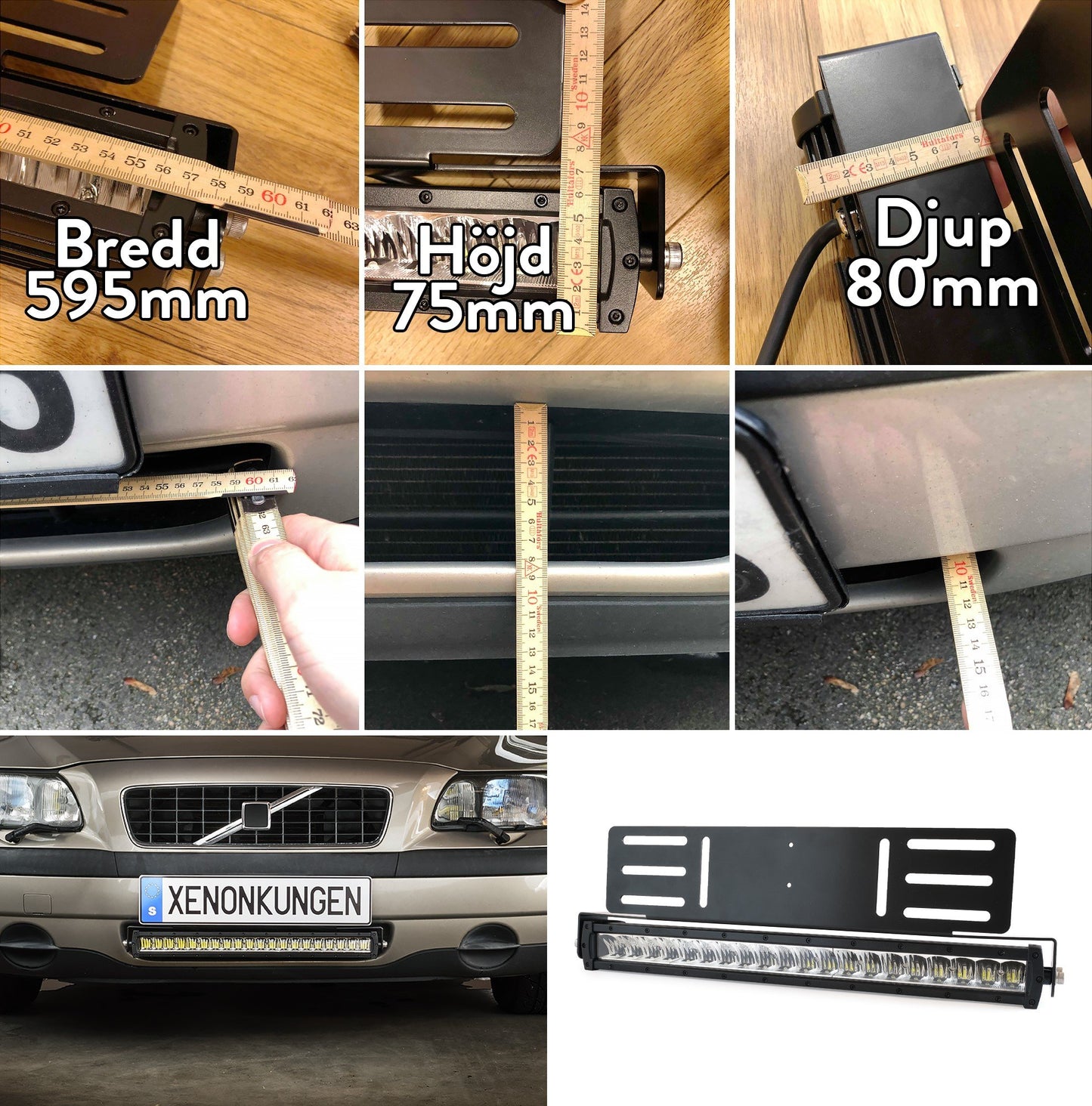 Zusätzliche Lichthalterung für X20 LED-Rampe | Einbauhalterung