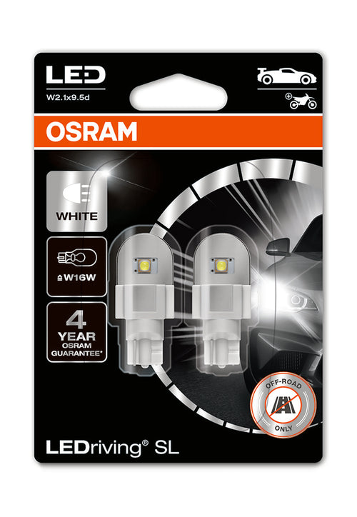 LEDriving® LEDlampa SL W16W | T15 | Vit