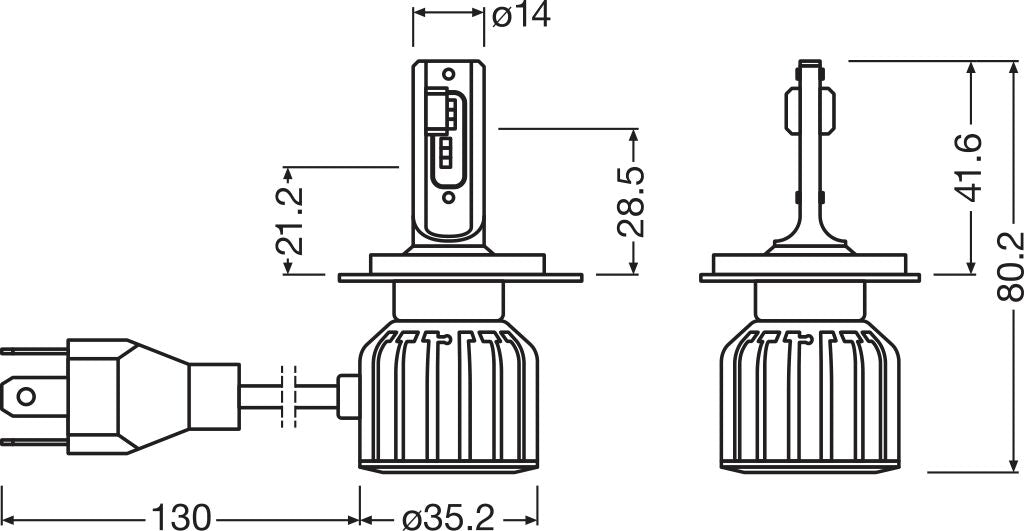 LEDriving® HL BRIGHT H4/H19 - bild 5
