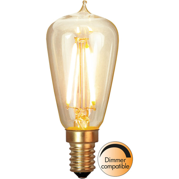 Star Trading - LED-Lampe E14 ST38 Soft Glow - 1,9 W - 2200 K - Dimmbar