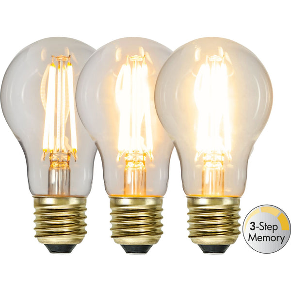Star Trading - LED-Lampe E27 A60 Soft Glow 3-Stufen-Speicher - 6,5 W - 2100 K - 3-Stufen-Dimung (Speicher)