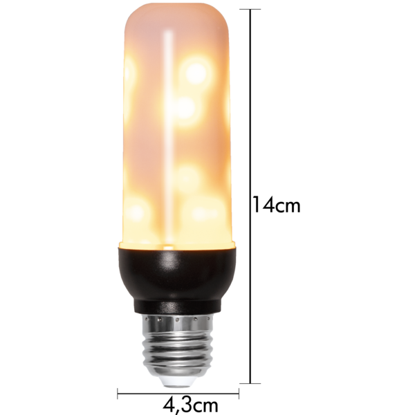Star Trading - LED-Lampe E27 T40 Flame - 3,94 W - 1800 K
