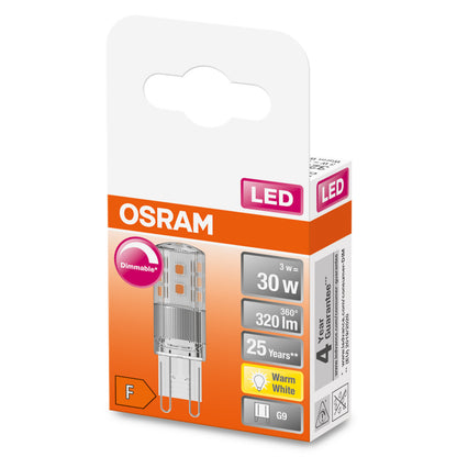 OSRAM LED-LAMPA KLAR (30) G9 DIM