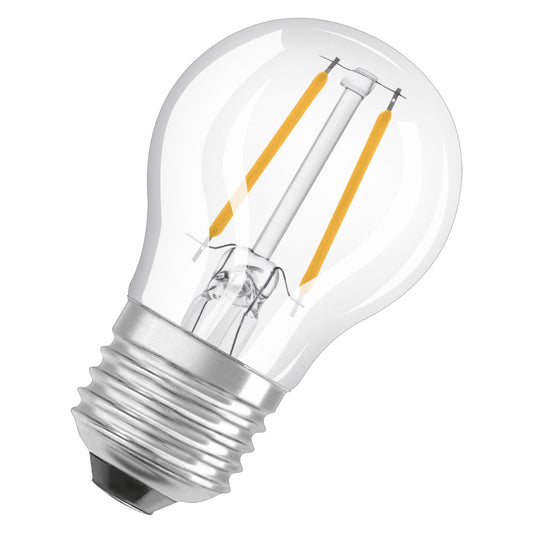 OSRAM LED-LAMPA RUND KLAR (15) E27 VARMVIT